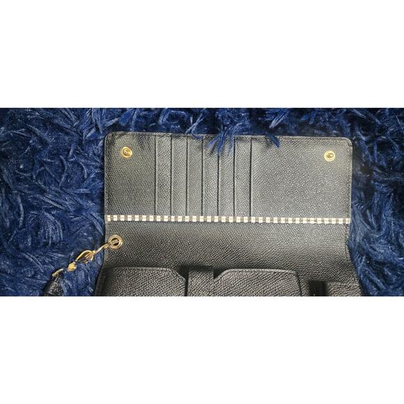 Henri Bendel Uptown Wristlet Credit Cards Organizer Wallet Clutch, black - Picture 7 of 8